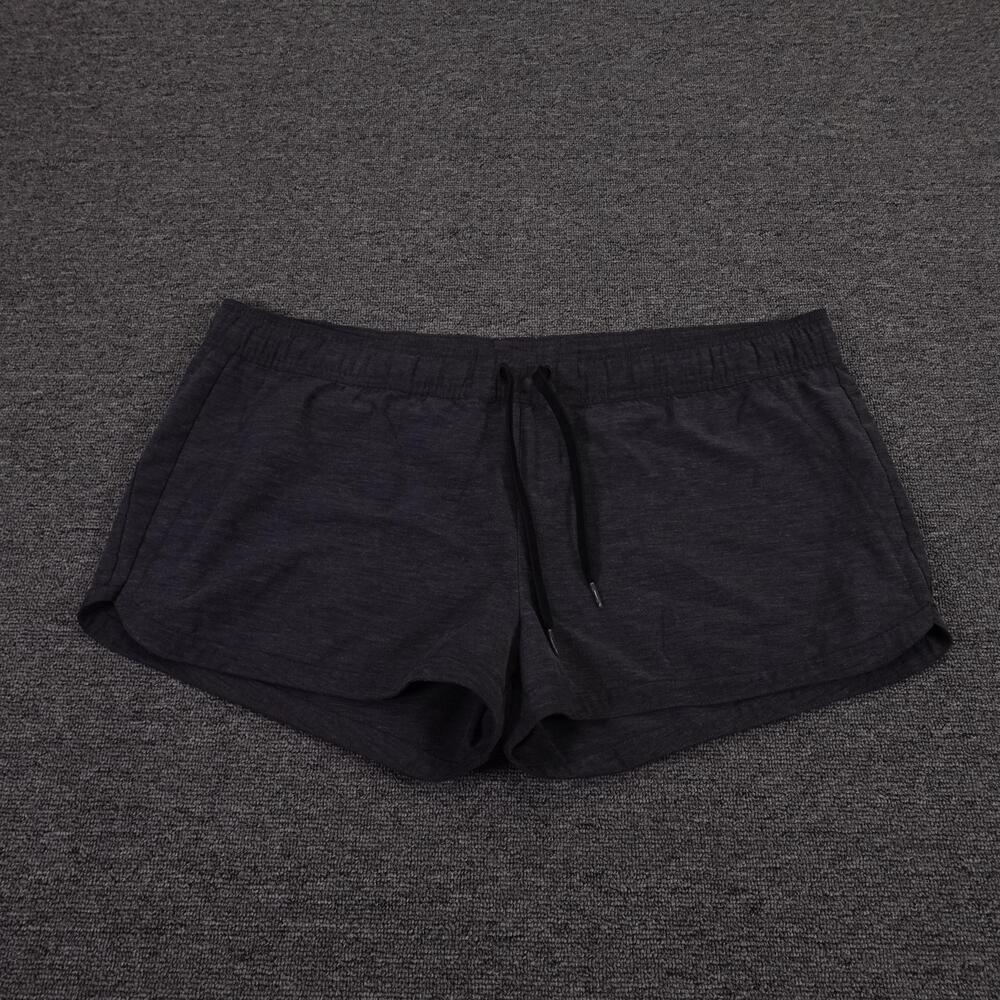 PrAna Mariya Short Womens Large Gray Jersey 3.5 In Inseam Beach Athletic